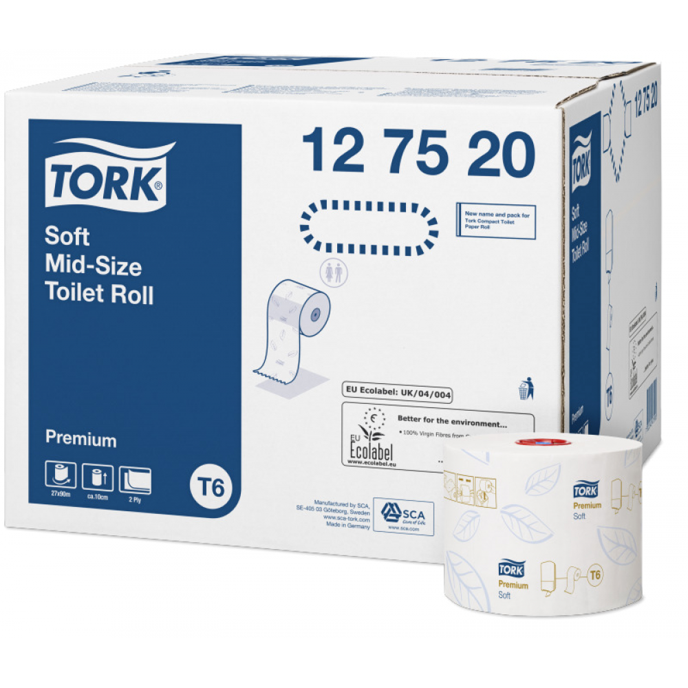 Tork Mid-size miękki papier toaletowy do dozowników automatycznych /127520