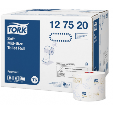 Tork Mid-size miękki papier toaletowy do dozowników automatycznych /127520