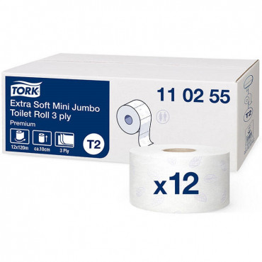 Tork Premium ekstra miękki papier toaletowy mini jumbo /110255