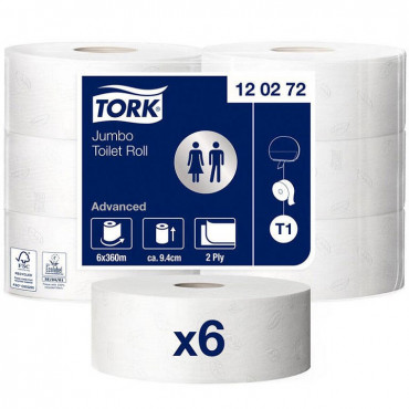 Tork Advanced papier toaletowy jumbo /makulatura /2w /360m /120272