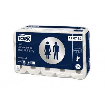 Tork Advanced miękki papier toaletowy w rolce konwencjonalnej /110782