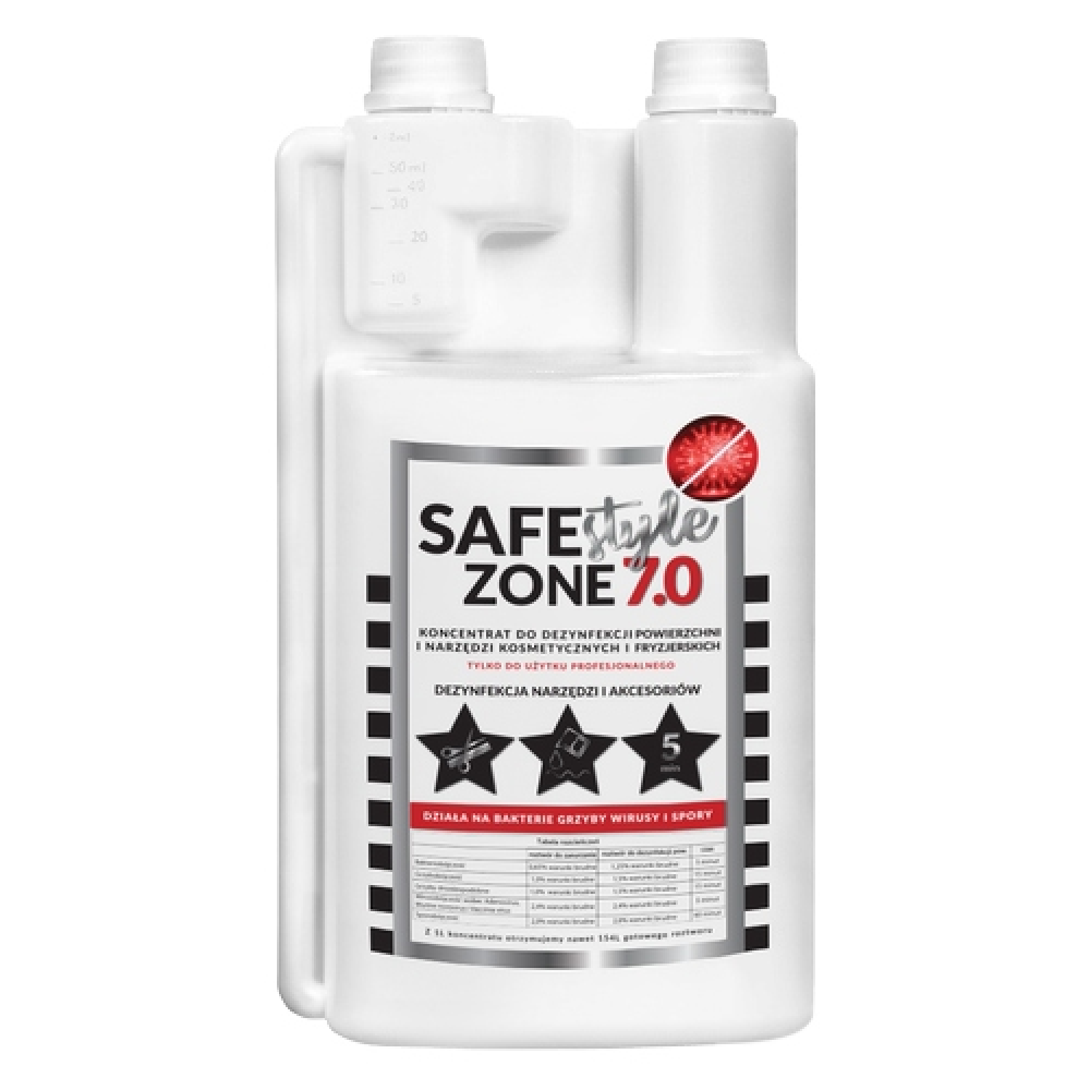 Safe Zone 7.0 płyn do dezynfekcji powierzchni i narzędzi kosmetycznych /1L