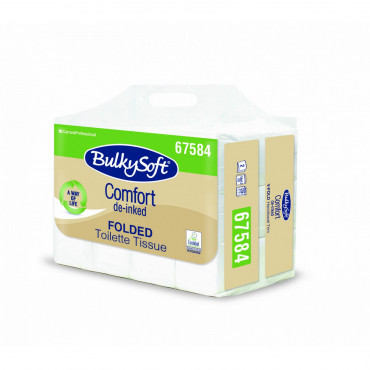 BulkySoft Comfort ekologiczny papier toaletowy w składce /celuloza /2w /6000szt. /67584