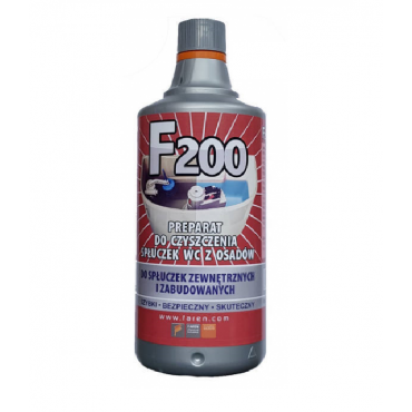 F200 specjalistyczny płyn do czyszczenia spłuczek WC z osadów /1L