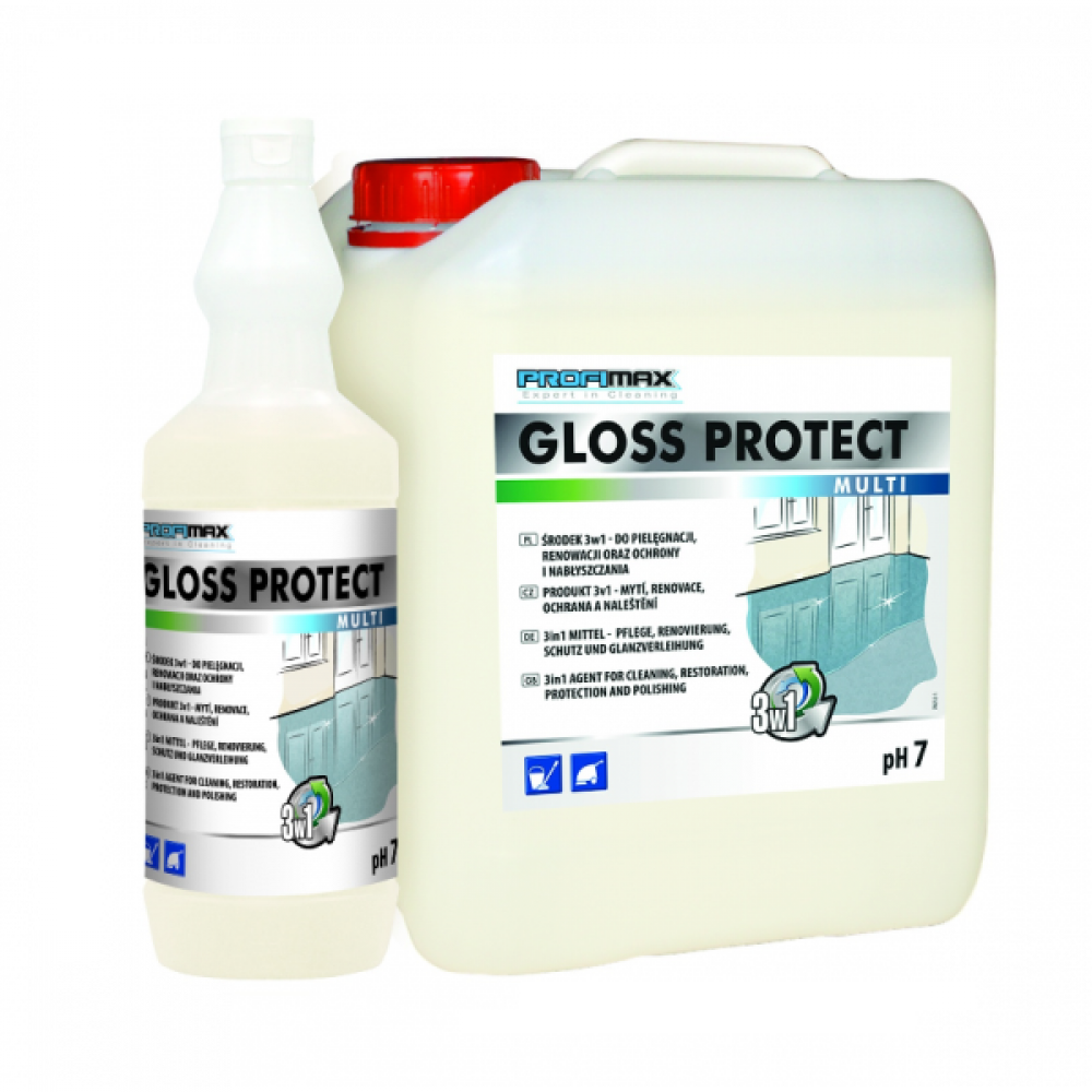 Gloss Protect Multi 3w1: konserwacja, regeneracja oraz mycie podłóg /5L