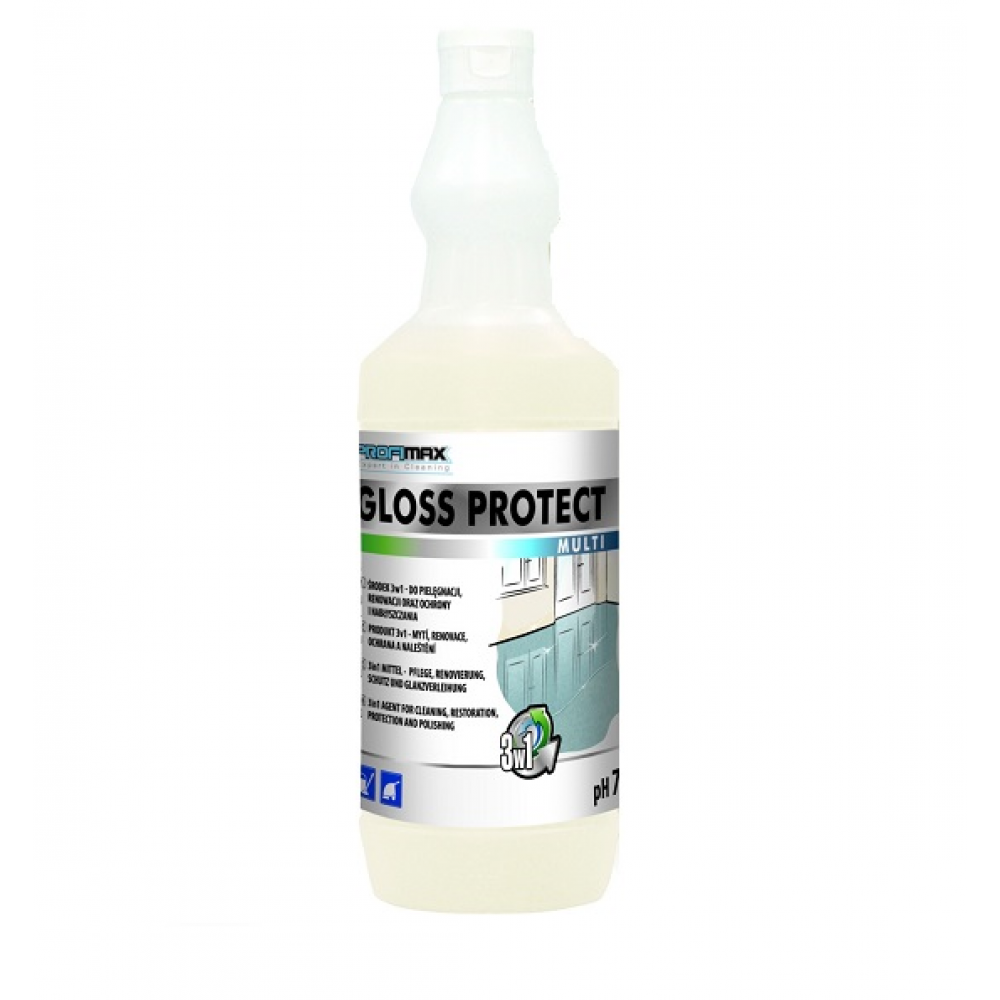 Gloss Protect Multi 3w1: mycie, konserwacja i nabłyszczanie podłóg /1L